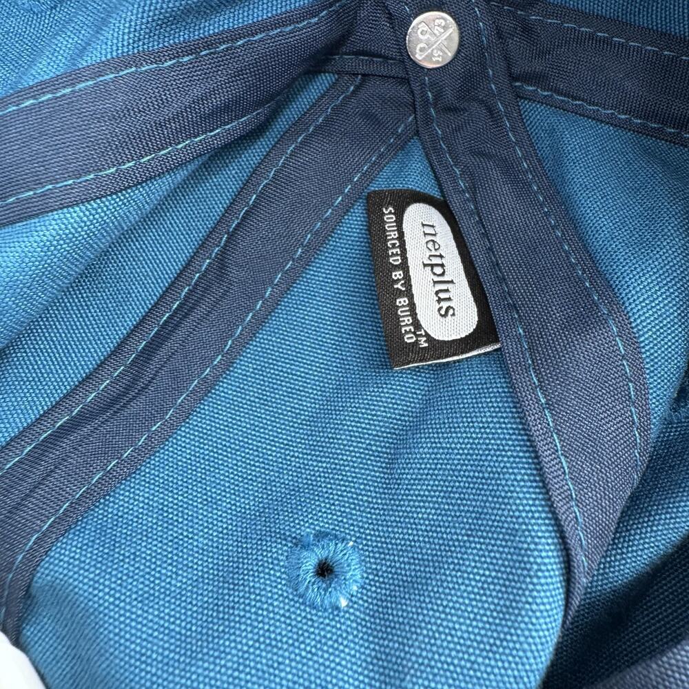 Patagonia P6 Label Trad Cap Blue Organic Cotton Strapback Hat Adult - Picture 10 of 11